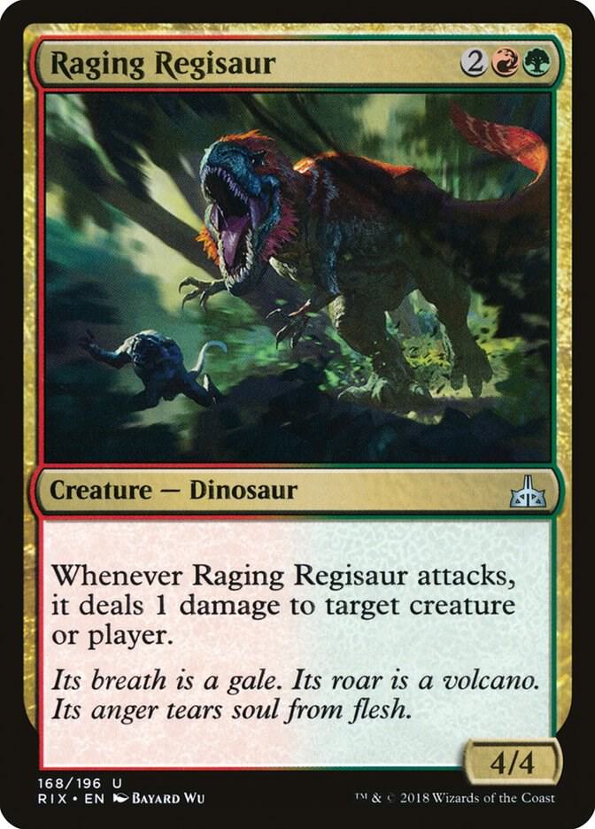 Raging Regisaur (168) [Rivals of Ixalan]