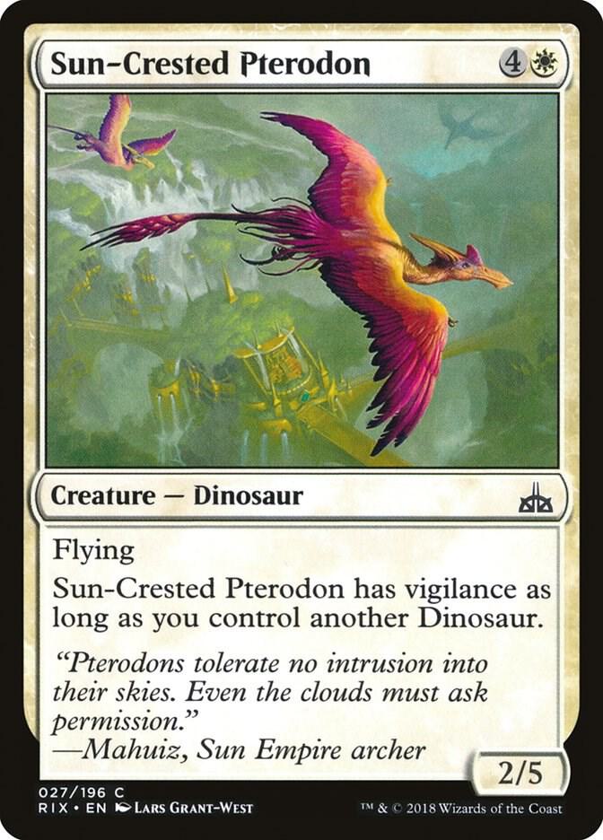 Sun-Crested Pterodon (27) [Rivals of Ixalan]