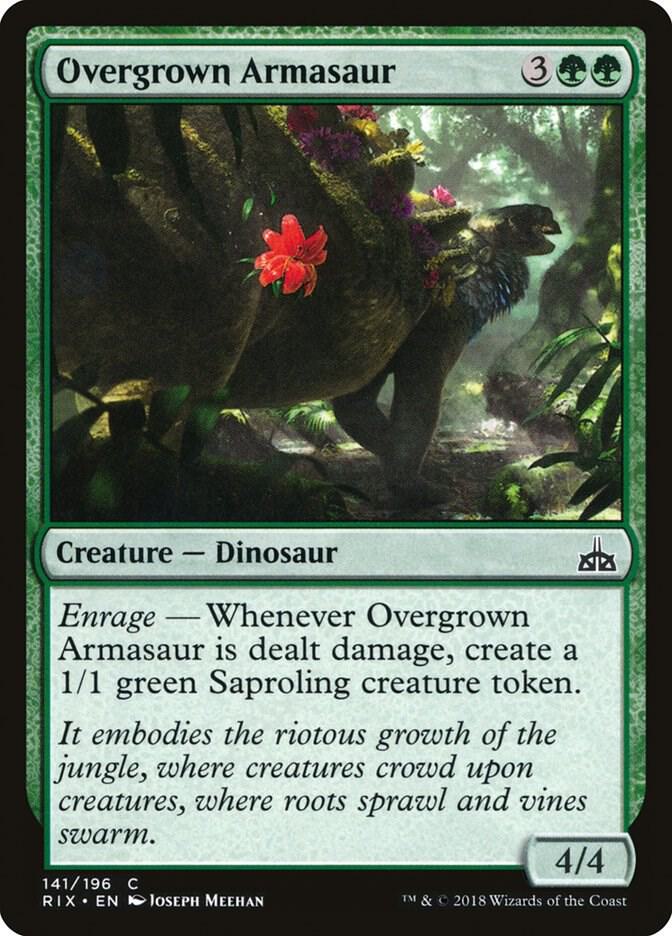 Overgrown Armasaur (141) [Rivals of Ixalan]
