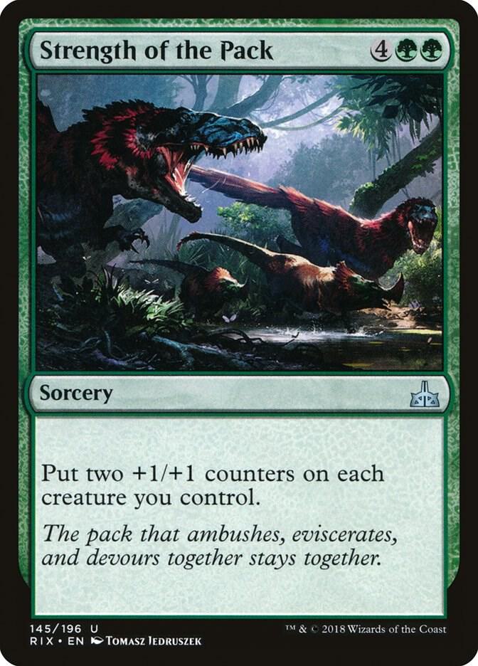 Strength of the Pack (145) [Rivals of Ixalan]
