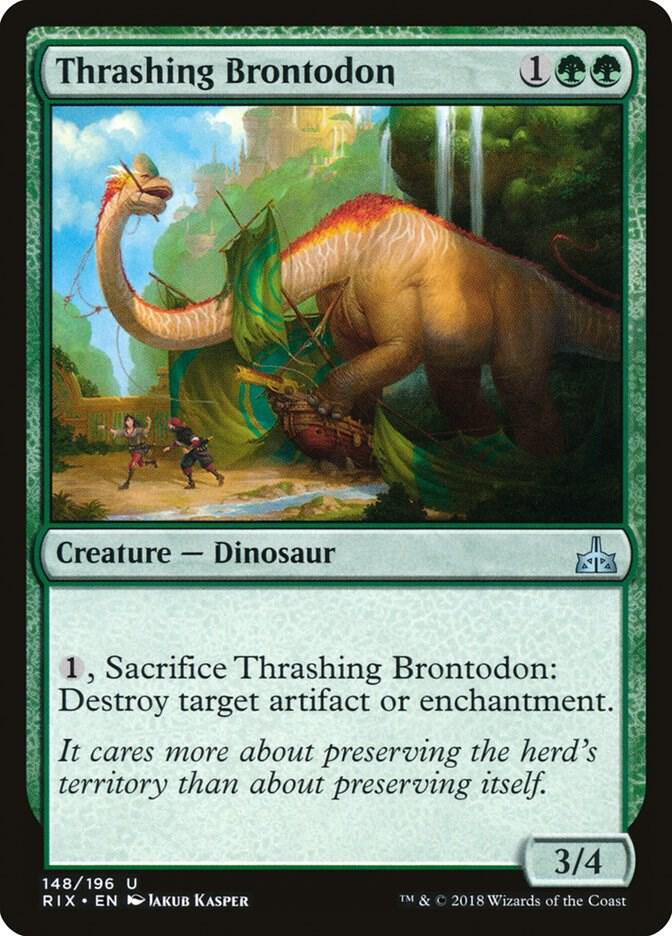 Thrashing Brontodon (148) [Rivals of Ixalan]