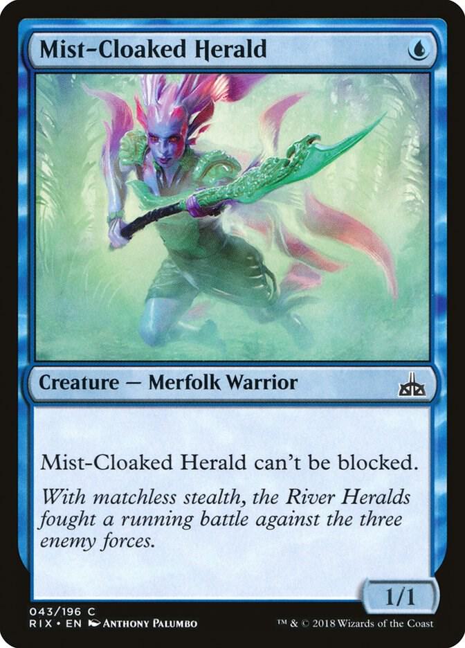 Mist-Cloaked Herald (43) [Rivals of Ixalan]