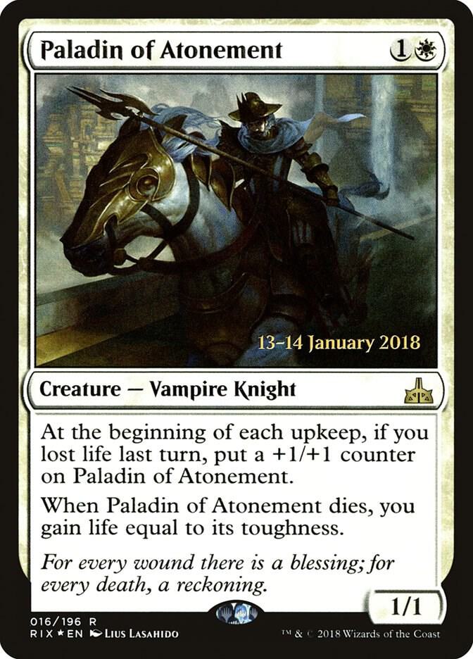 Paladin of Atonement (16) [Prerelease Cards]