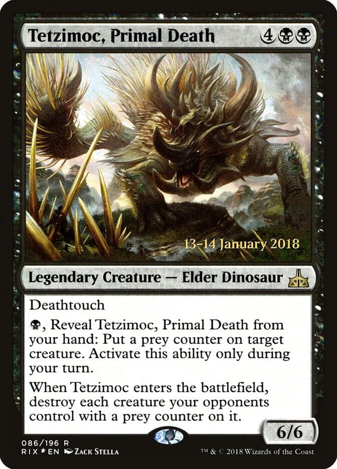 Tetzimoc, Primal Death (86) [Prerelease Cards]