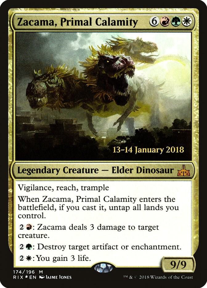 Zacama, Primal Calamity (174) [Prerelease Cards]