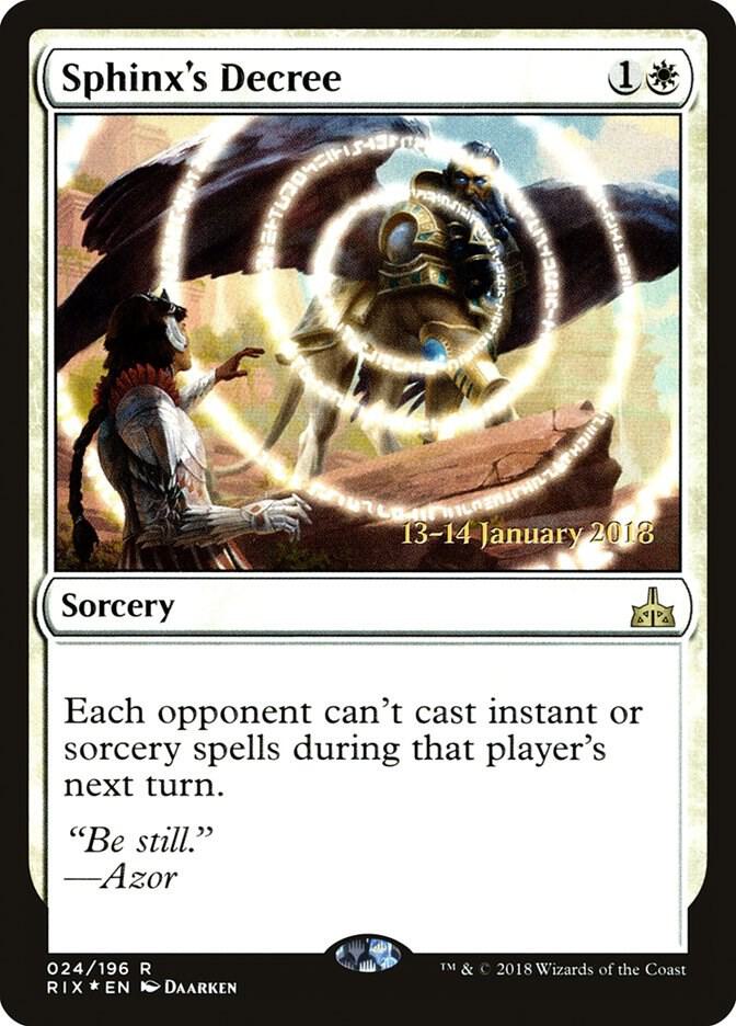 Sphinx's Decree (24) [Prerelease Cards]