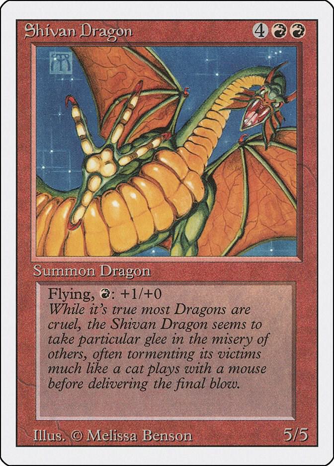 Shivan Dragon (177) [Revised Edition]