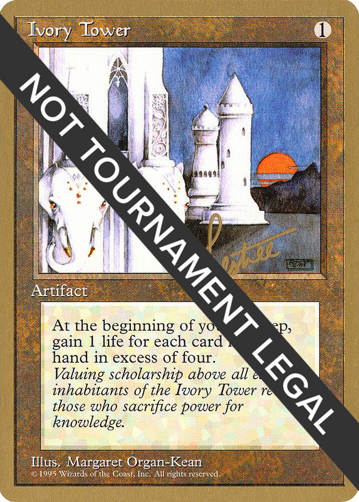 Ivory Tower - 1996 Bertrand Lestree (4ED) [World Championship Decks]