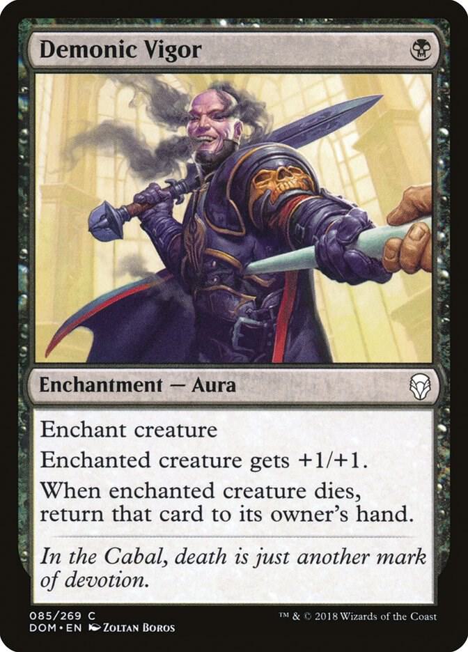 Demonic Vigor (85) [Dominaria]
