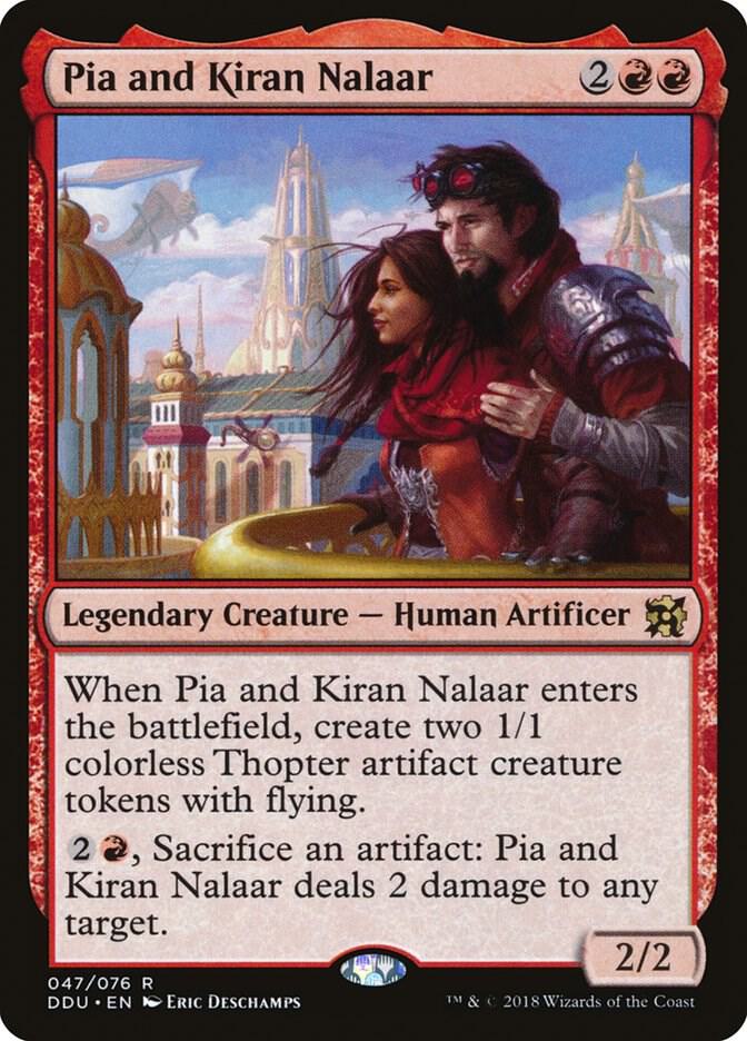 Pia and Kiran Nalaar (47) [Duel Decks: Elves vs. Inventors]