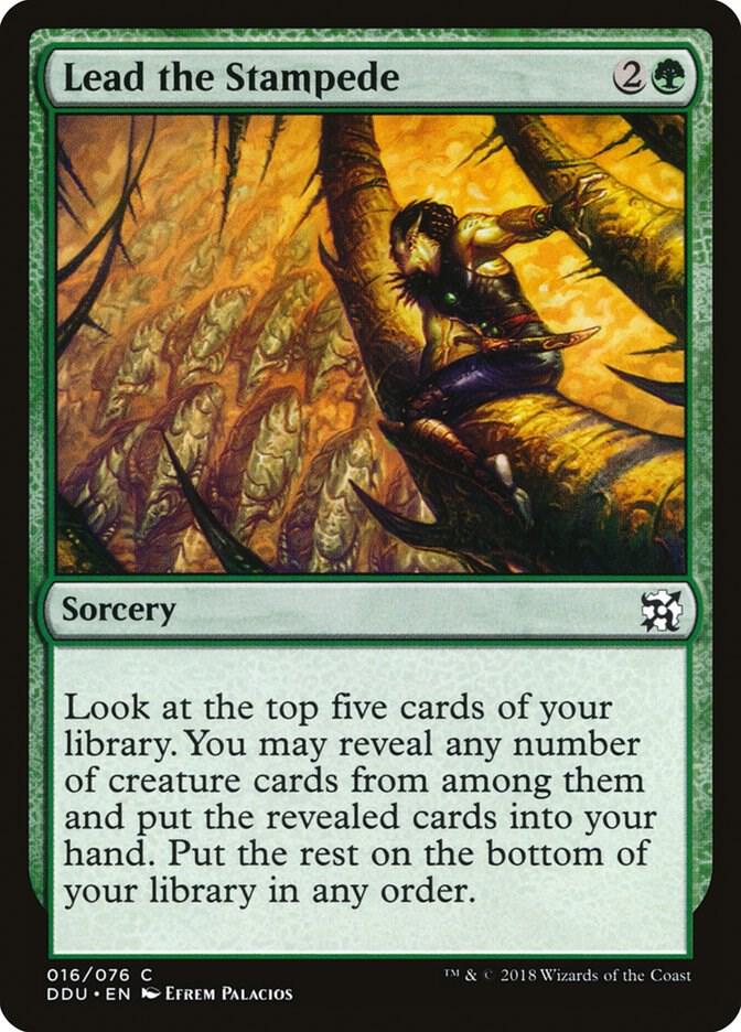 Lead the Stampede (16) [Duel Decks: Elves vs. Inventors]