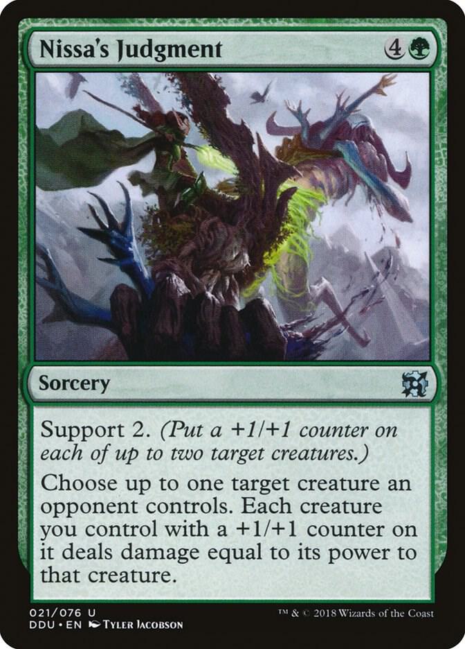 Nissa's Judgment (21) [Duel Decks: Elves vs. Inventors]