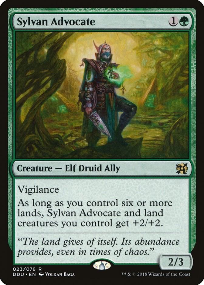 Sylvan Advocate (23) [Duel Decks: Elves vs. Inventors]