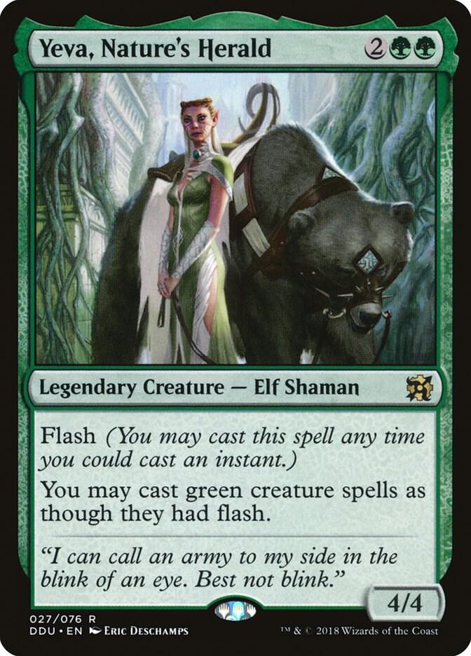 Yeva, Nature's Herald (27) [Duel Decks: Elves vs. Inventors]