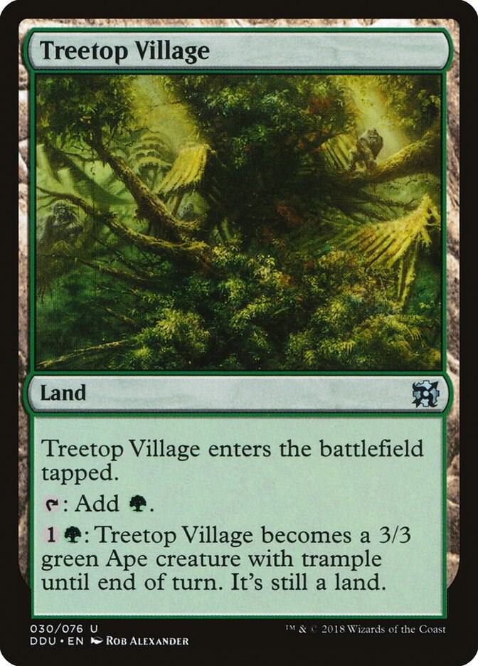 Treetop Village (30) [Duel Decks: Elves vs. Inventors]