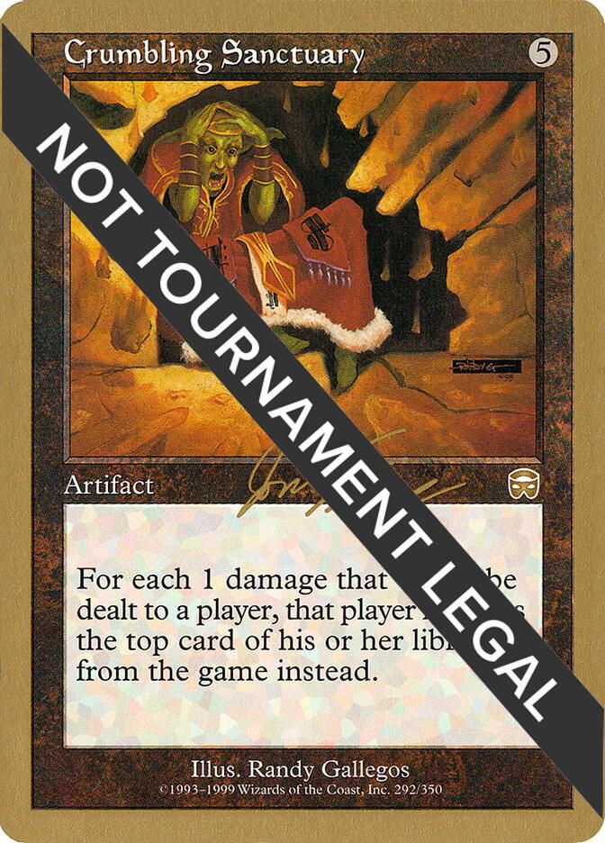 Crumbling Sanctuary - 2000 Jon Finkel (MMQ) [World Championship Decks]