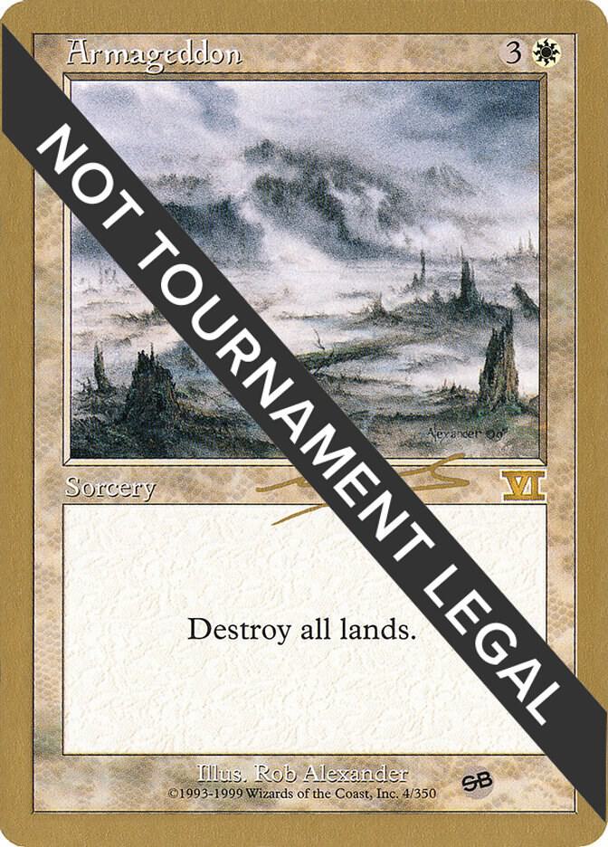 Armageddon - 2000 Nicolas Labarre (6ED) (SB) [World Championship Decks]