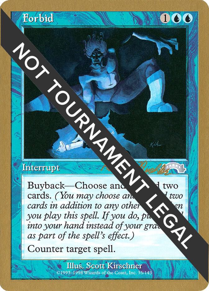 Forbid - 1998 Randy Buehler (EXO) [World Championship Decks]