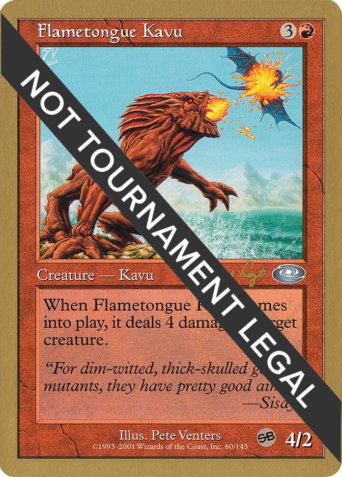 Flametongue Kavu - 2001 Jan Tomcani (PLS) [World Championship Decks]