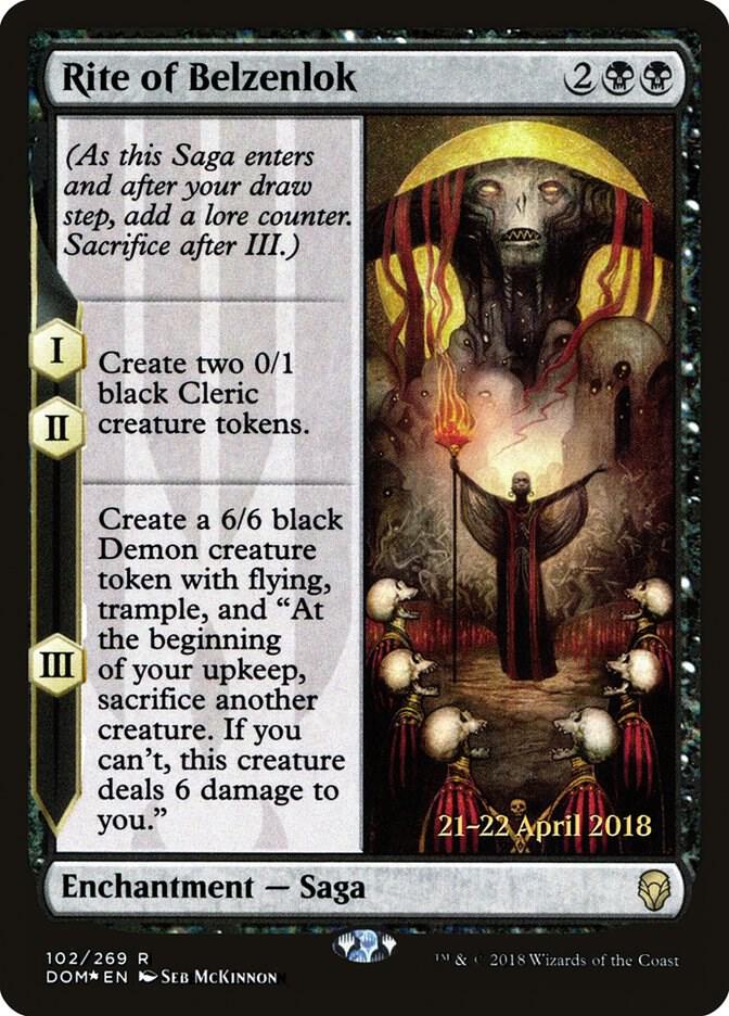 Rite of Belzenlok (102) [Prerelease Cards]