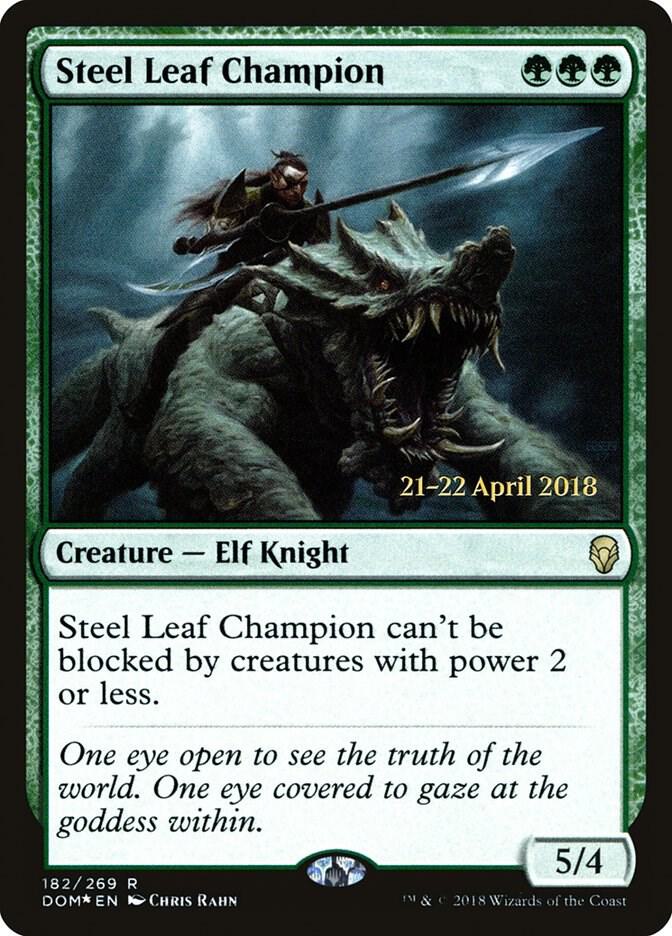 Steel Leaf Champion (182) [Prerelease Cards]