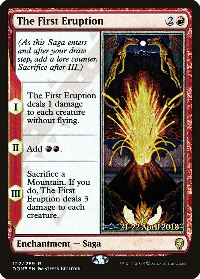 The First Eruption (122) [Prerelease Cards]