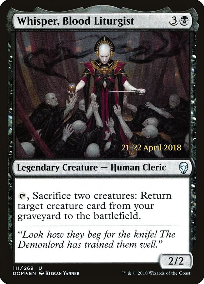 Whisper, Blood Liturgist (111) [Prerelease Cards]