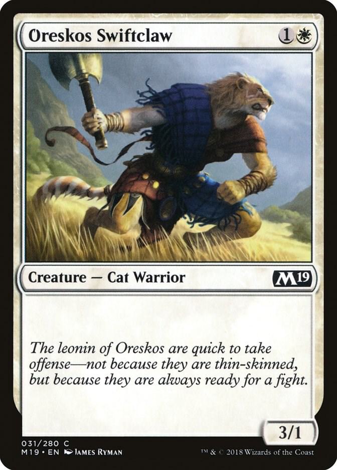 Oreskos Swiftclaw (31) [Core Set 2019]