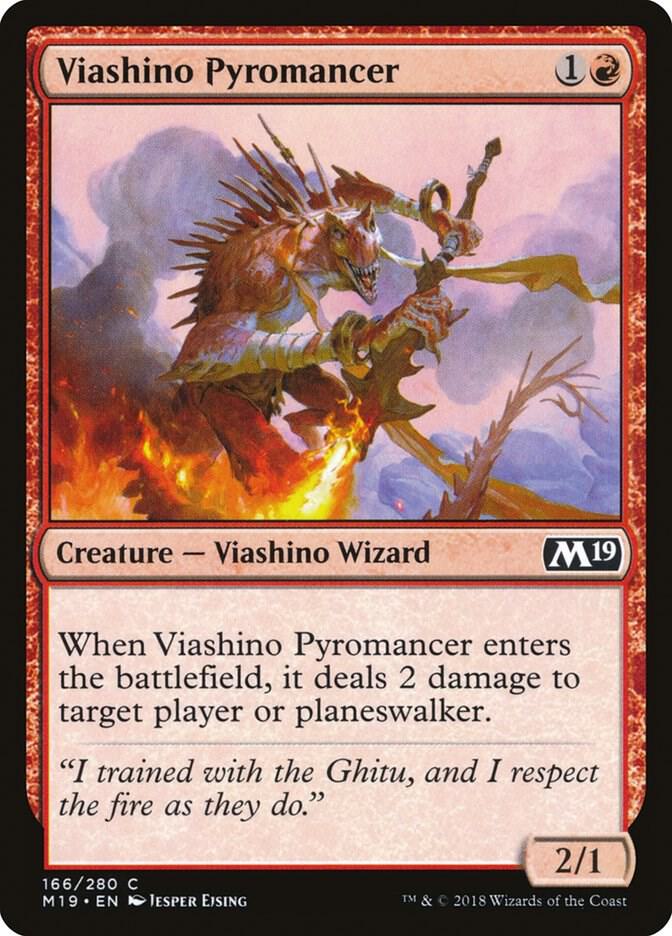 Viashino Pyromancer (166) [Core Set 2019]