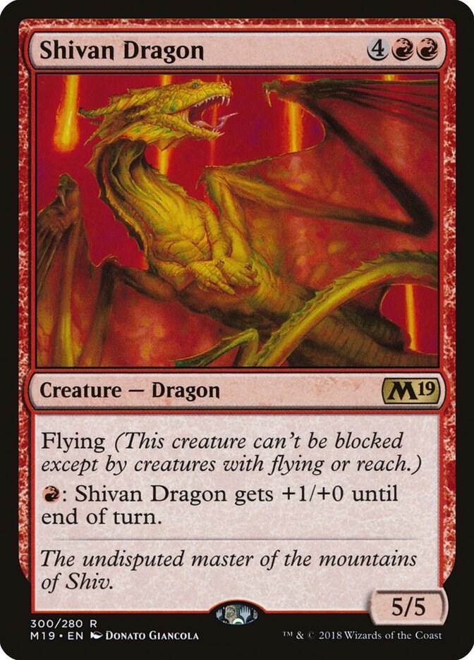 Shivan Dragon (300) [Core Set 2019]