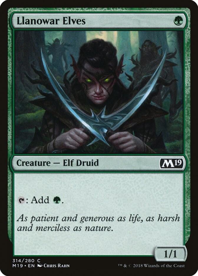 Llanowar Elves (314) [Core Set 2019]