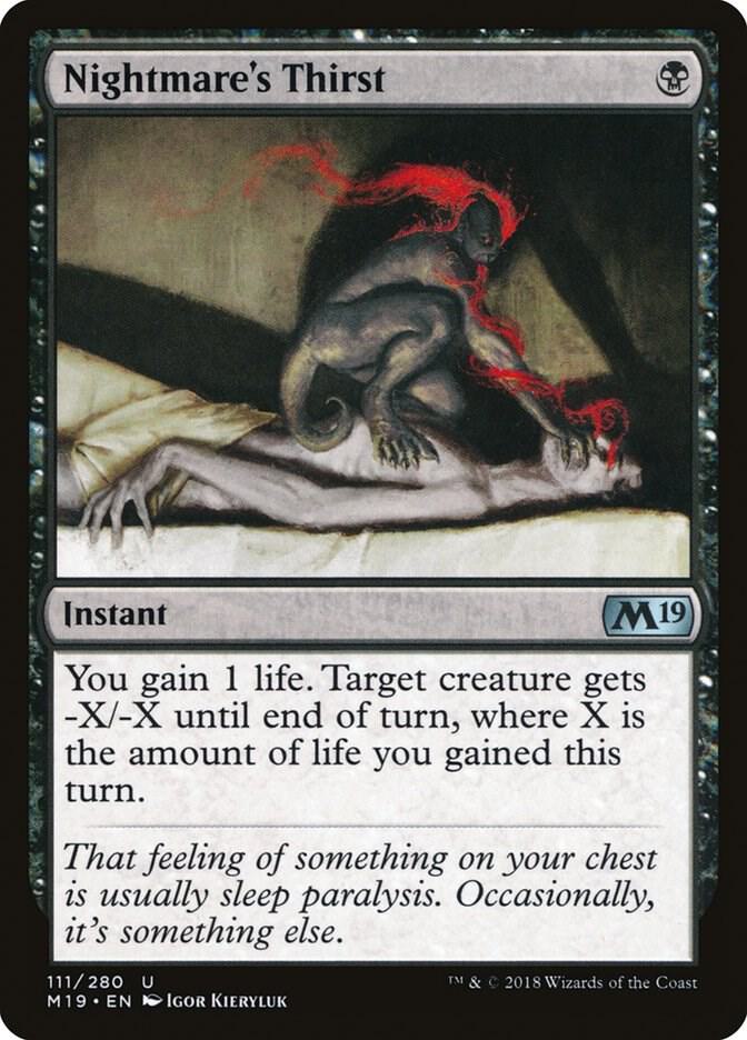 Nightmare's Thirst (111) [Core Set 2019]