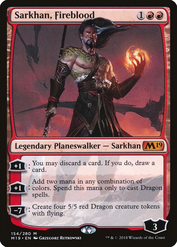Sarkhan, Fireblood (154) [Core Set 2019]