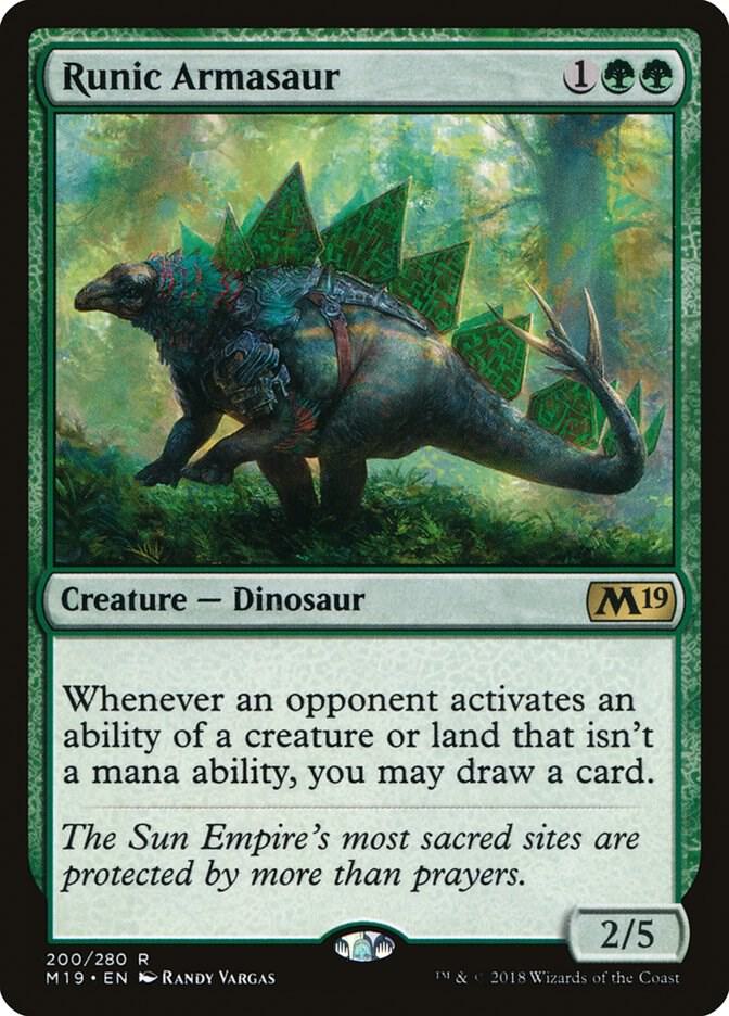 Runic Armasaur (200) [Core Set 2019]