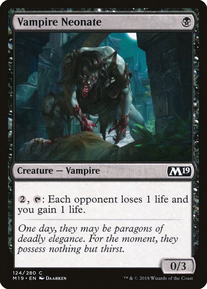 Vampire Neonate (124) [Core Set 2019]