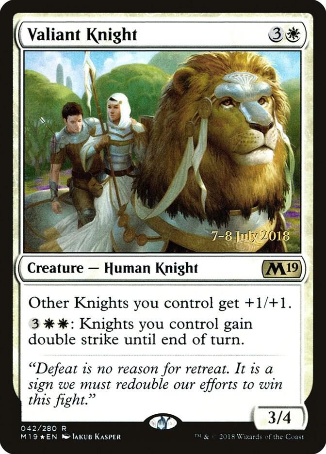 Valiant Knight (42) [Prerelease Cards]
