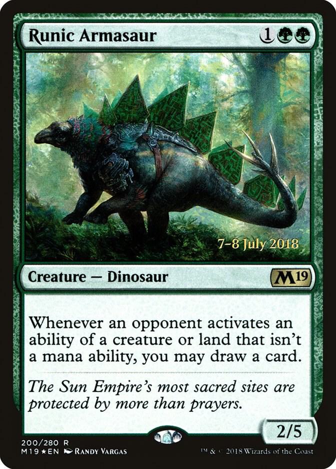 Runic Armasaur (200) [Prerelease Cards]