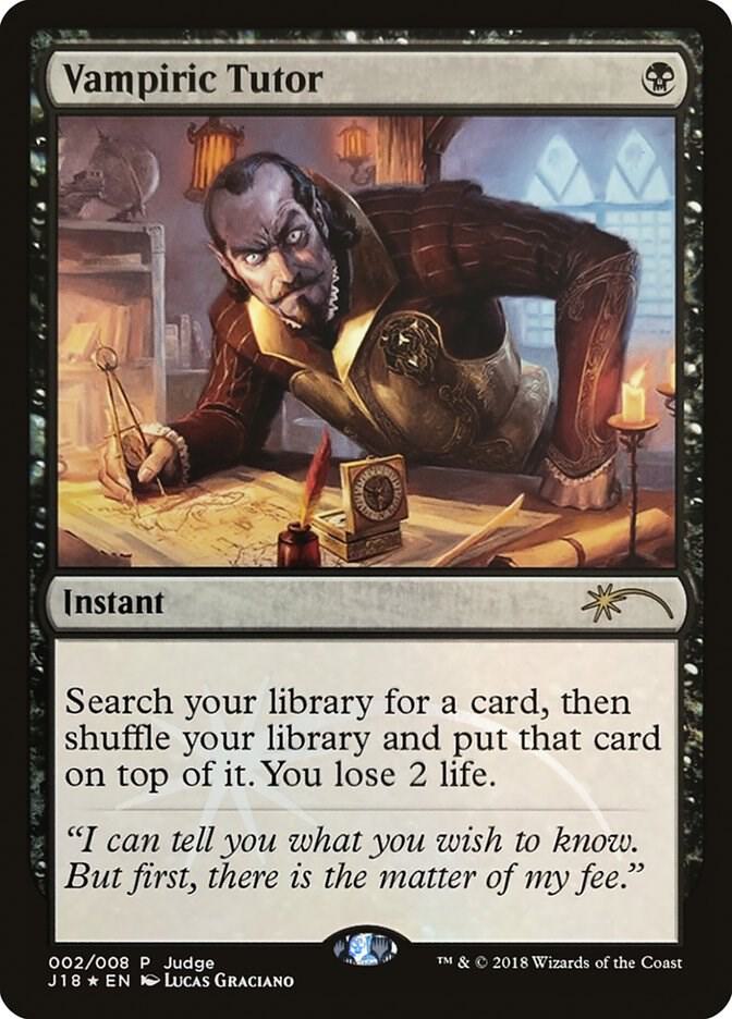 Vampiric Tutor (J18) (2) [Judge Promos]