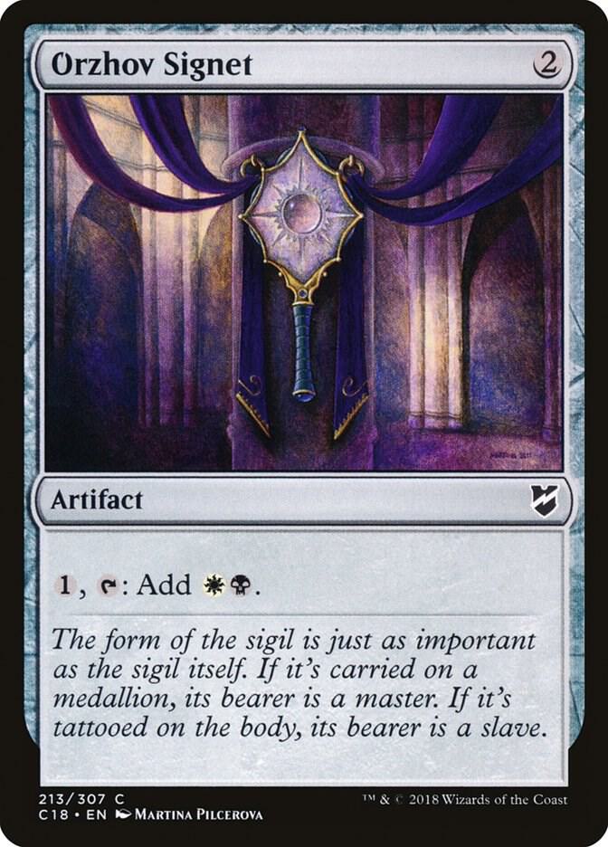 Orzhov Signet (213) [Commander 2018]