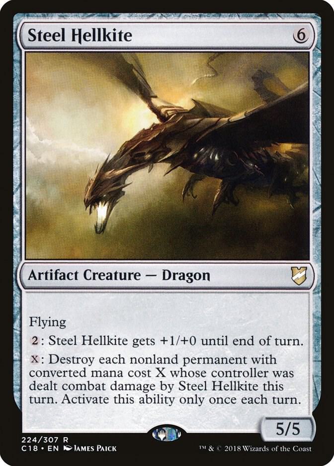 Steel Hellkite (224) [Commander 2018]