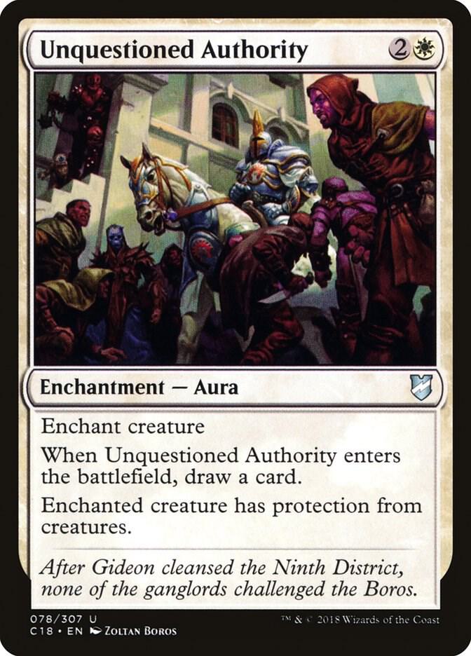 Unquestioned Authority (78) [Commander 2018]