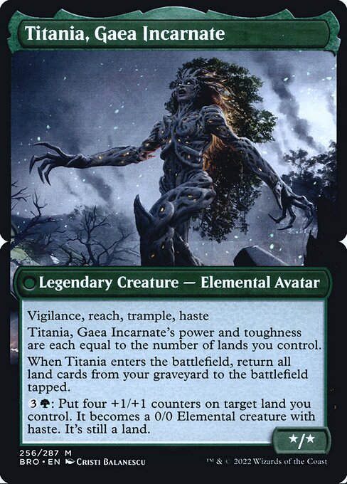 Titania, Gaea Incarnate (256bs) [The Brothers' War Promos]