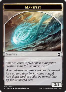 Manifest // Angel Double-Sided Token (1 // 3) [Commander 2018]