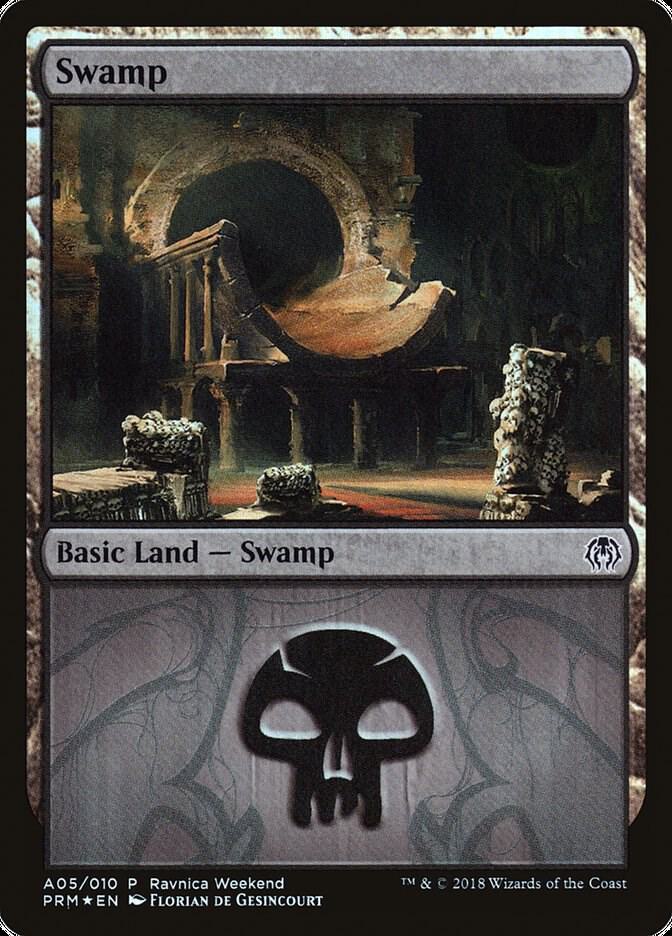 Swamp - Golgari (A05) [Launch Party & Release Event Promos]