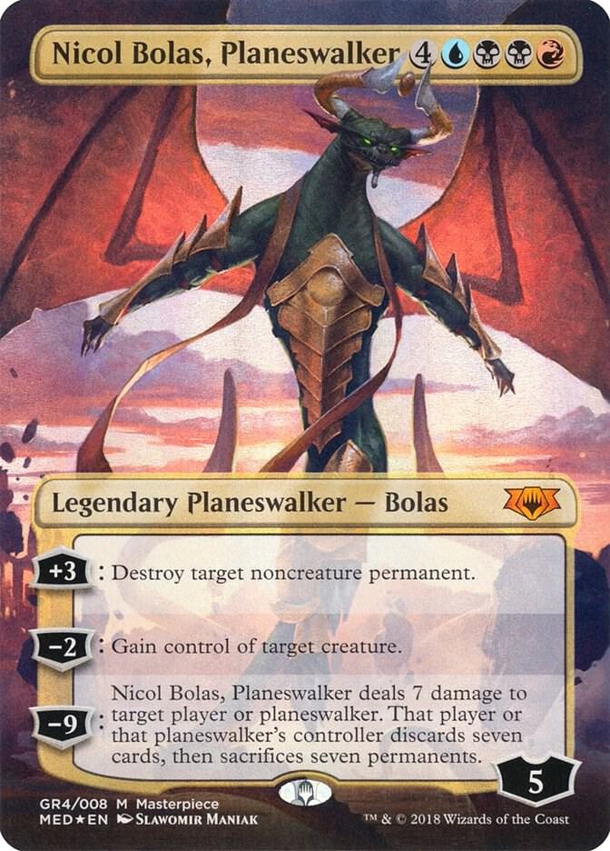Nicol Bolas, Planeswalker (GR4) [Mythic Edition: Guilds of Ravnica] [Borderless]