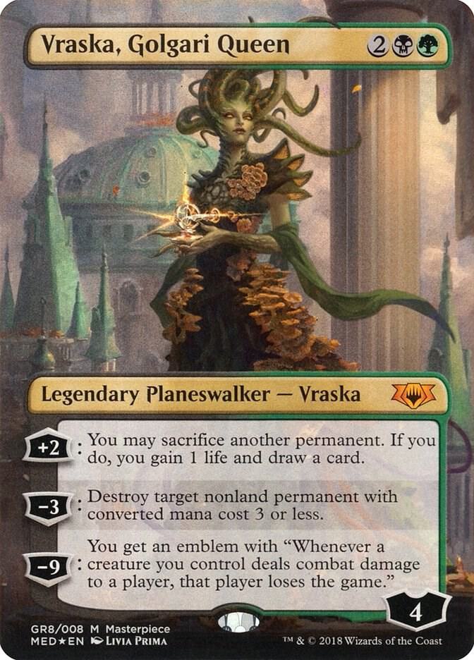 Vraska, Golgari Queen (GR8) [Mythic Edition: Guilds of Ravnica] [Borderless]