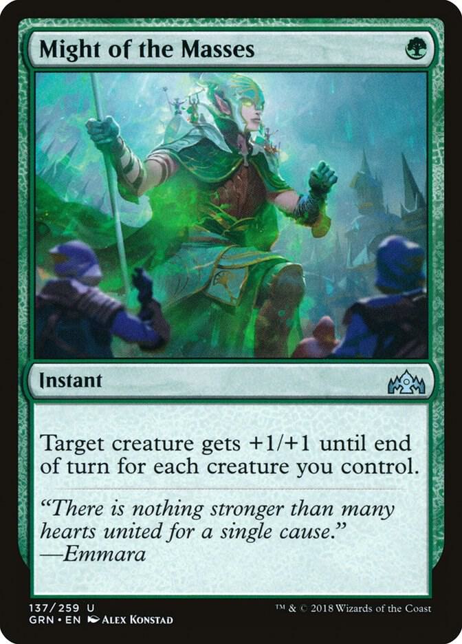 Might of the Masses (137) [Guilds of Ravnica]