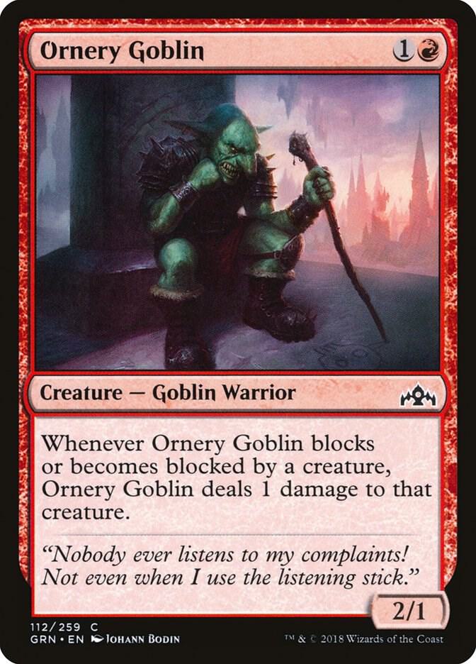 Ornery Goblin (112) [Guilds of Ravnica]
