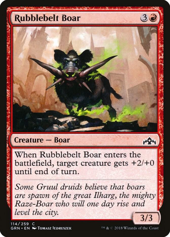 Rubblebelt Boar (114) [Guilds of Ravnica]