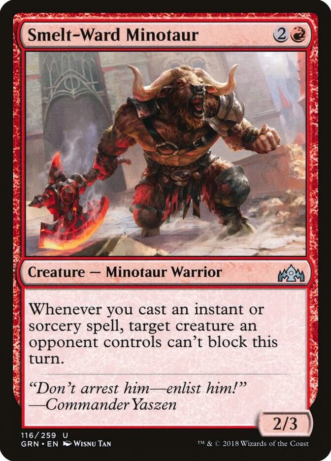 Smelt-Ward Minotaur (116) [Guilds of Ravnica]